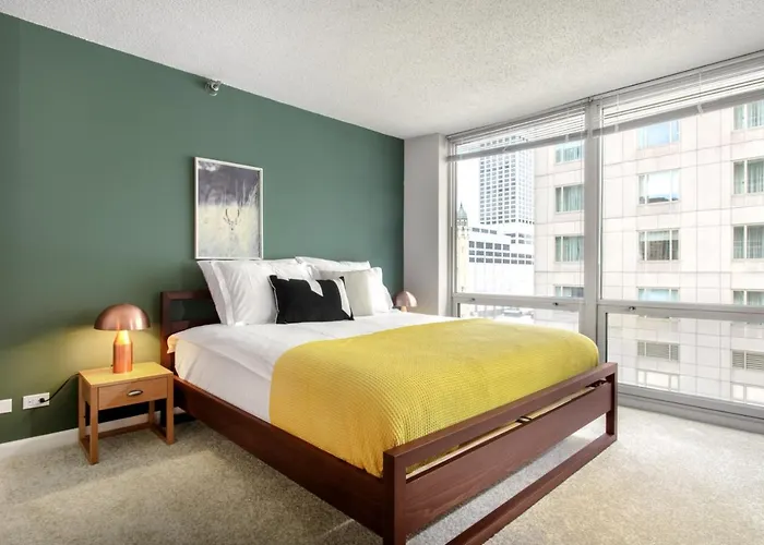 River N 1br W Gym Wd Nr Magnificent Mile Chi-165 Apartamento