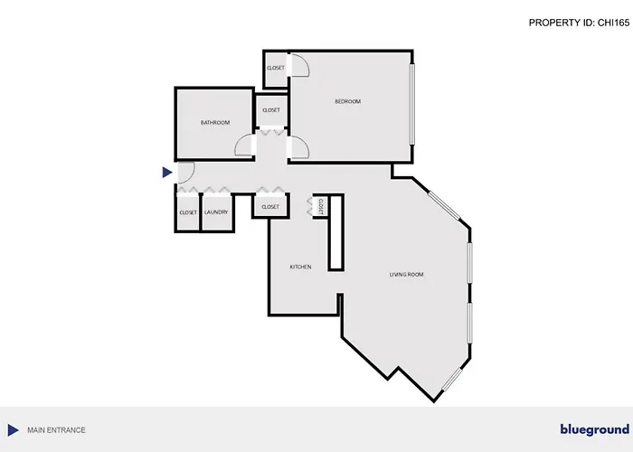 Apartamento River N 1br W Gym Wd Nr Magnificent Mile Chi-165 Chicago