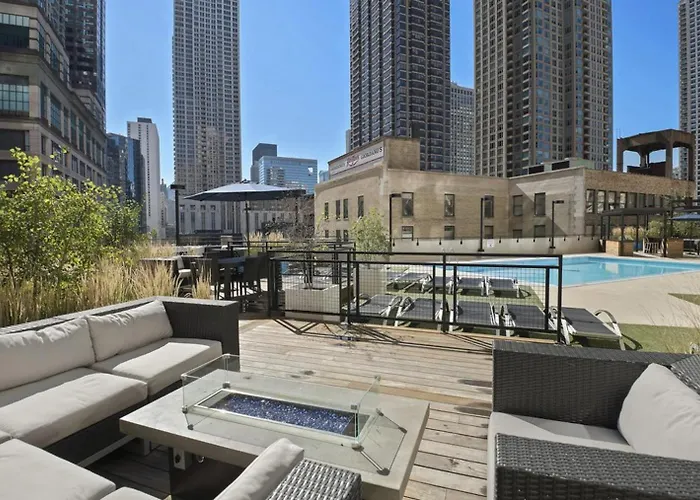 River N 1br W Gym Wd Nr Magnificent Mile Chi-165 Apartamento Chicago